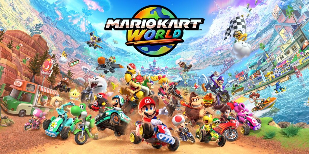 super mario kart word wallpaper
