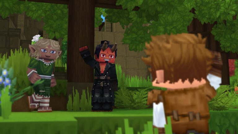 3 personagens de jogo rpg se cumprimentando